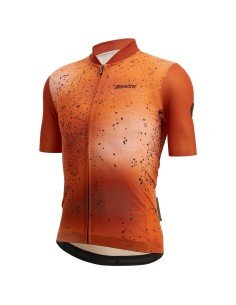 Maillot corto SANTINI Fango naranja: comodidad y estilo para tus rutas en bicicleta 2