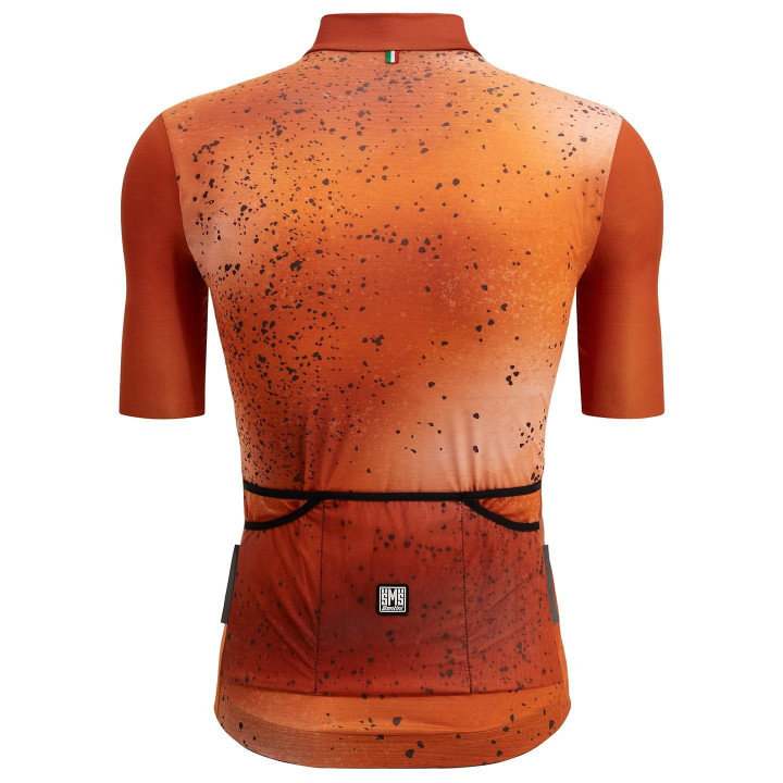 Maillot corto SANTINI Fango naranja: comodidad y estilo para tus rutas en bicicleta