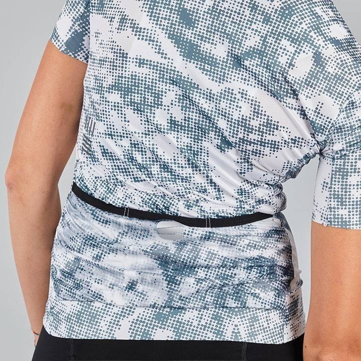 Maillot corto mujer Escape Supergiara azul y blanco de SPORTFUL, comodidad y estilo en cada pedalada