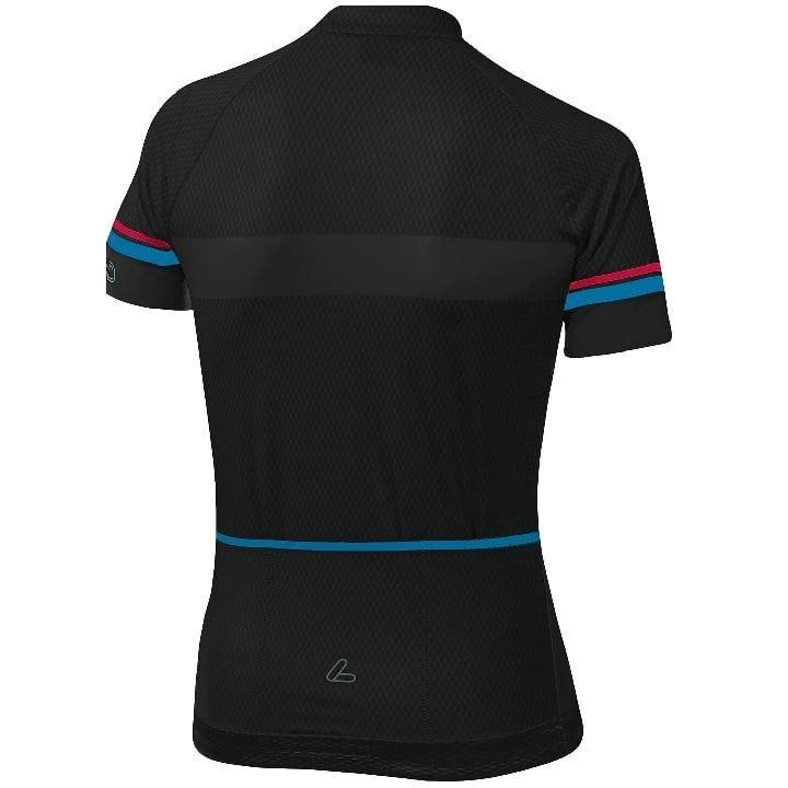 Maillot corto negro LÖFFLER para ciclistas: comodidad y estilo en cada ruta