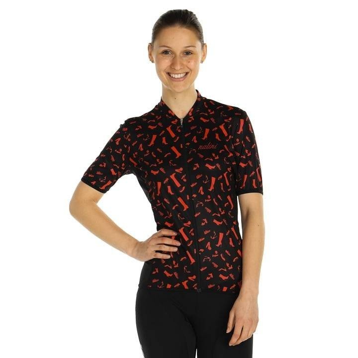 Maillot corto para mujer NALINI Red Shoes: comodidad y estilo en cada ruta