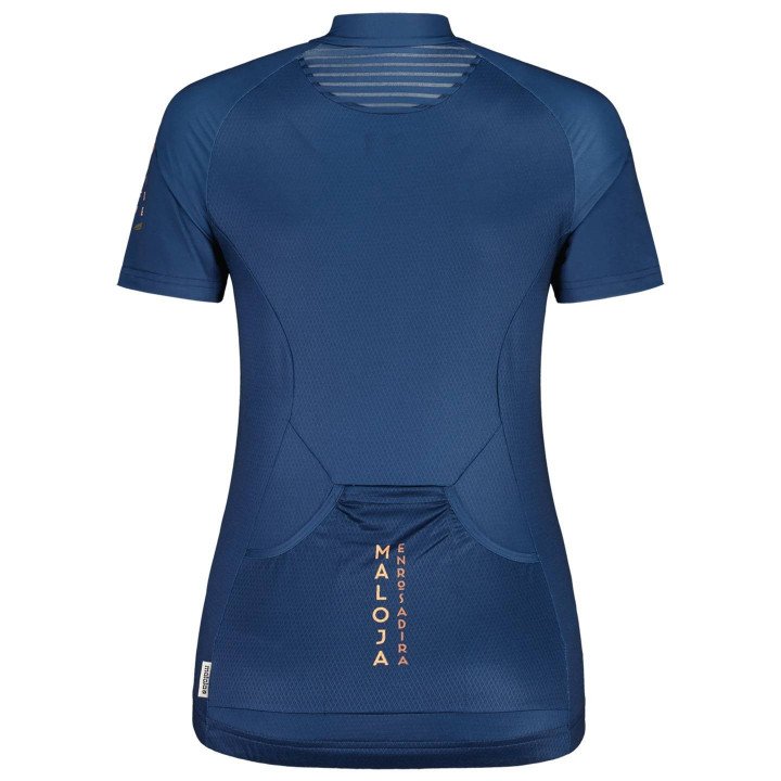 Maillot de ciclismo corto para mujer MALOJA GanesM en azul, comodidad y estilo en cada pedaleo