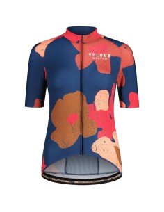 Maillot de ciclismo corto para mujer MALOJA AmiataM en azul oscuro, comodidad y estilo en cada ruta