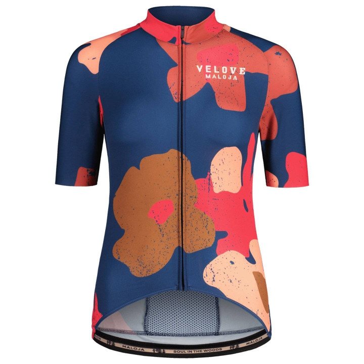 Maillot de ciclismo corto para mujer MALOJA AmiataM en azul oscuro, comodidad y estilo en cada ruta