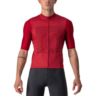 Maillot Bagarre rojo CASTELLI: comodidad y rendimiento en cada pedaleada