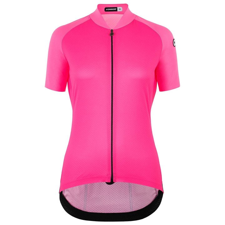 Maillot corto fucsia para mujer ASSOS Uma GT C2 Evo, comodidad y estilo en cada pedaleada
