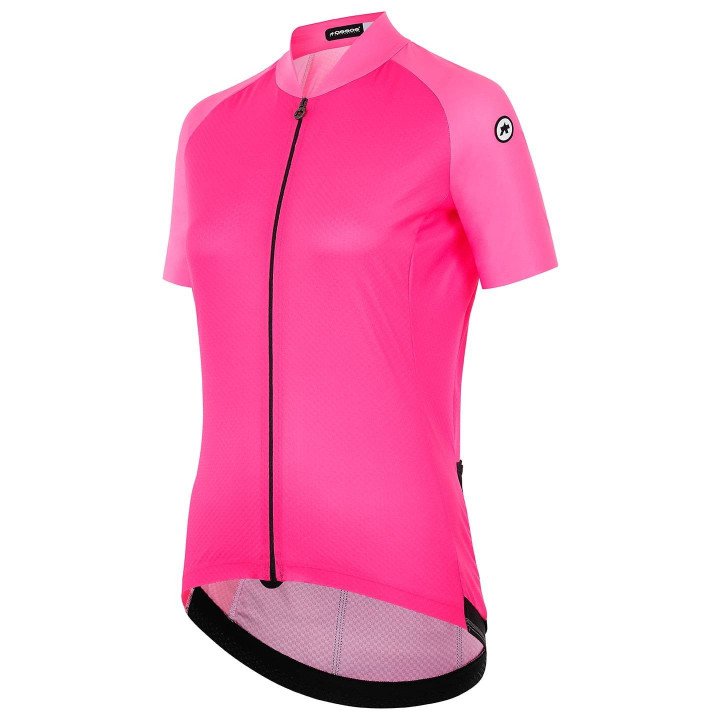Maillot corto fucsia para mujer ASSOS Uma GT C2 Evo, comodidad y estilo en cada pedaleada