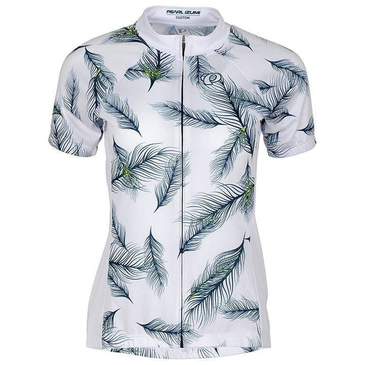 Maillot de ciclismo corto para mujer Pearl Izumi en azul oscuro y blanco, cómodo y fresco para tus rutas