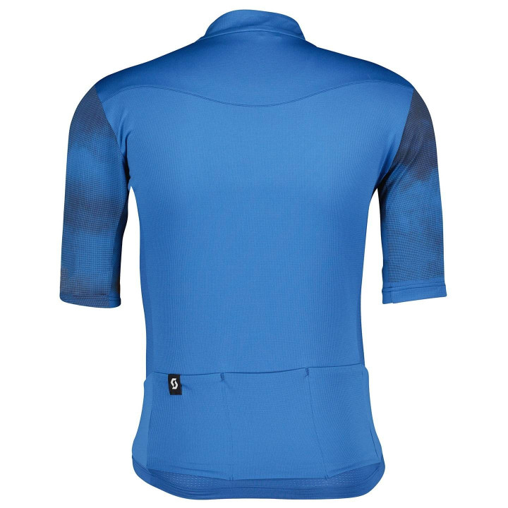 Maillot corto SCOTT Gravel 10 en azul para ciclistas aventureros