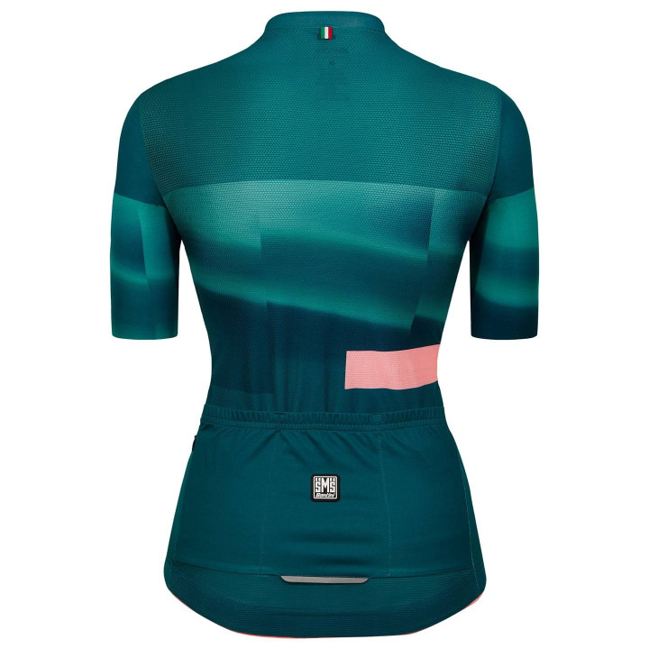 Maillot corto mujer Santini Mirage verde: comodidad y estilo para tus rutas en bici
