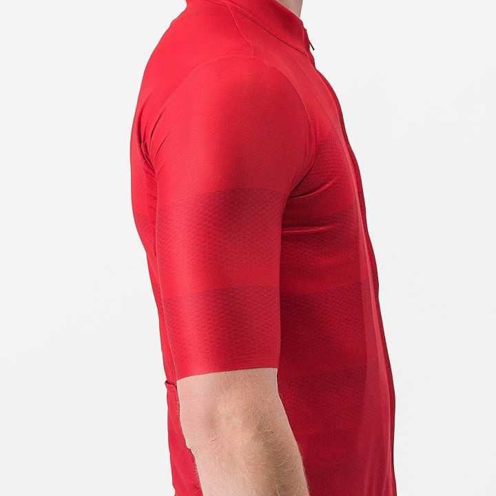 Maillot corto Livelli rojo de CASTELLI: estilo y comodidad para tus rutas en bici