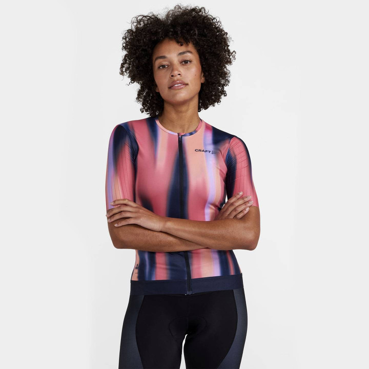 Maillot corto CRAFT ADV Aero para mujer: comodidad y estilo en cada pedalada