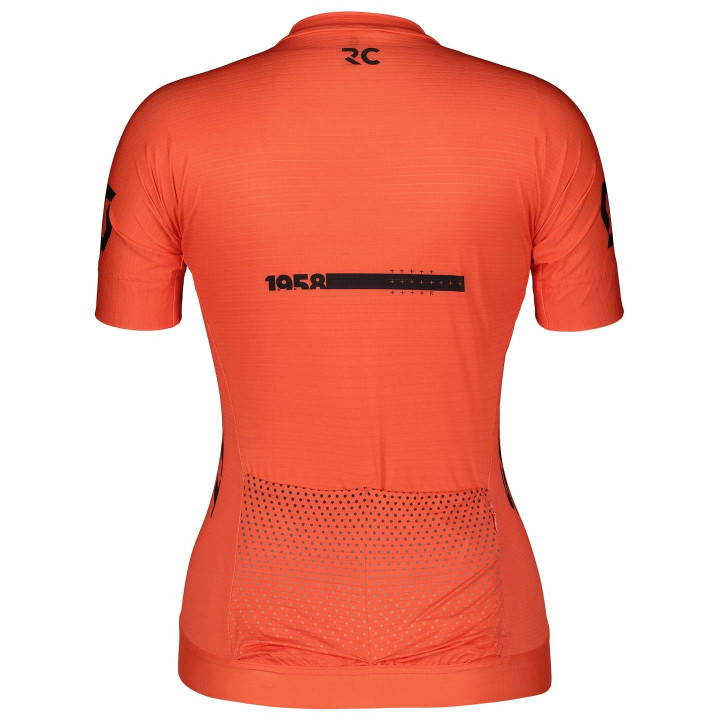 Maillot corto naranja para mujer SCOTT RC Pro: comodidad y frescura en cada pedalada