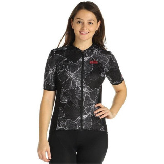 Maillot corto NALINI Turin 2006 para mujer en negro y blanco, ideal para ciclistas