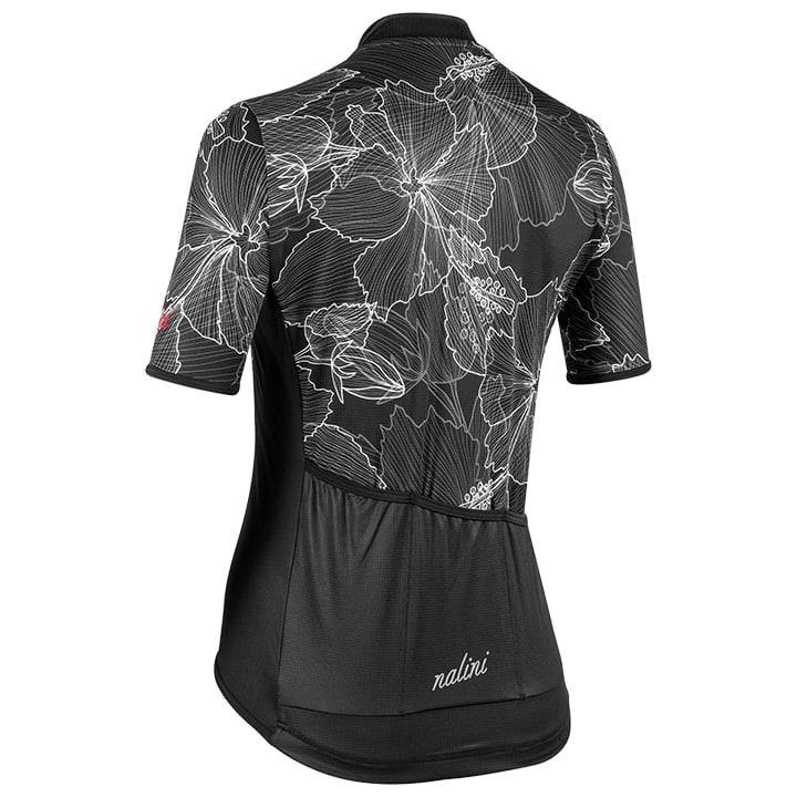 Maillot corto NALINI Turin 2006 para mujer en negro y blanco, ideal para ciclistas