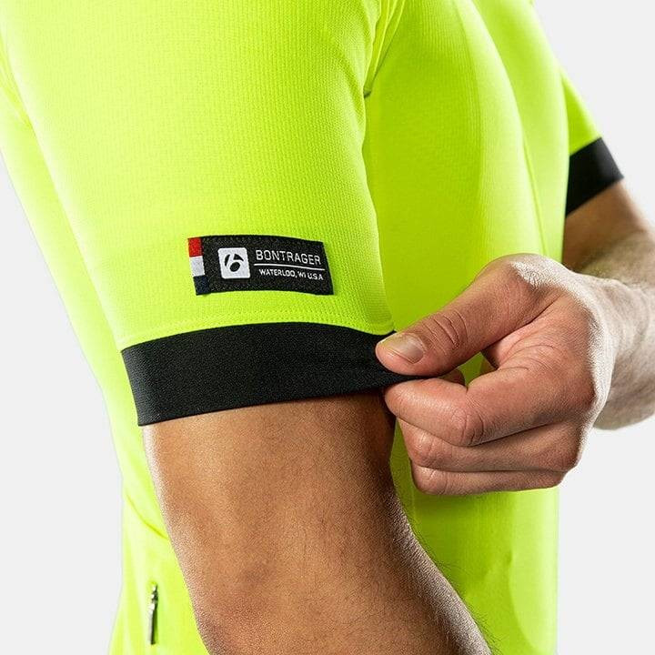 Maillot Bontrager Circuit amarillo neón: comodidad y estilo para tus rutas en bici