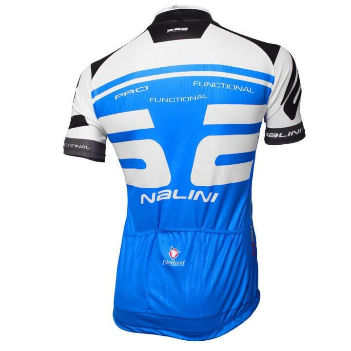 Maillot corto NALINI Bao azul y blanco, comodidad y estilo para ciclistas