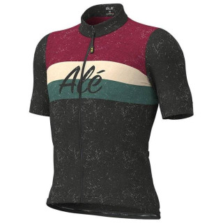 Maillot corto Alé Storica negro: estilo y comodidad para tus rutas en bici