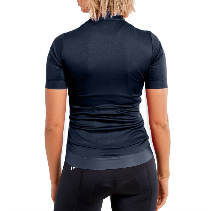Maillot corto para mujer CRAFT Essence en azul oscuro, comodidad y estilo en cada pedalada