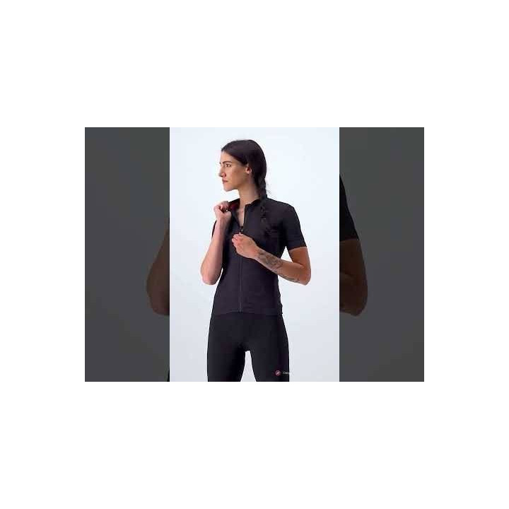 Maillot corto mujer Castelli Promessa Jacquard: estilo y comodidad para tus rutas en bici