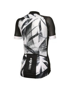 Maillot corto para mujer RH+ Venere Evo en negro y blanco, comodidad y estilo para ciclistas 2