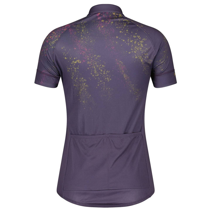 Maillot corto mujer SCOTT Endurance 30 en lila y oliva, comodidad y estilo para tus rutas