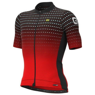 Maillot Bullet rojo-negro de ALÉ: estilo y comodidad para tus rutas en bici