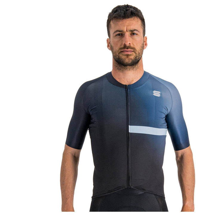 Maillot corto Bomber azul oscuro de SPORTFUL para ciclistas cómodos y estilosos