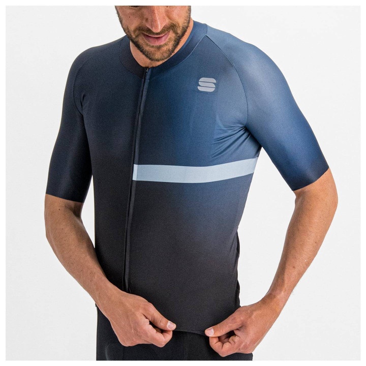 Maillot corto Bomber azul oscuro de SPORTFUL para ciclistas cómodos y estilosos
