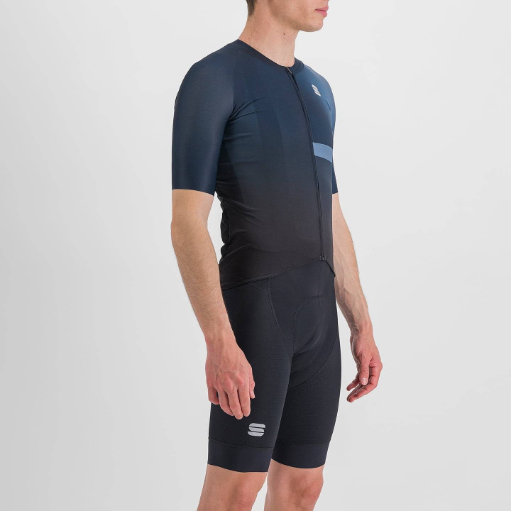 Maillot corto Bomber azul oscuro de SPORTFUL para ciclistas cómodos y estilosos
