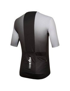 Maillot corto RH+ Magnus en negro y blanco para ciclistas cómodos y con estilo 2