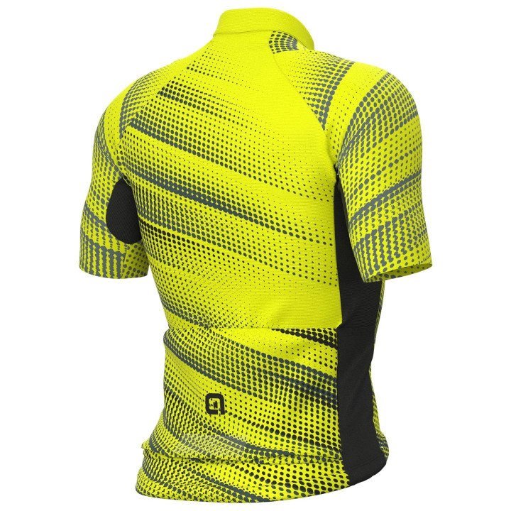Maillot corto amarillo neón ALÉ: comodidad y estilo para ciclistas