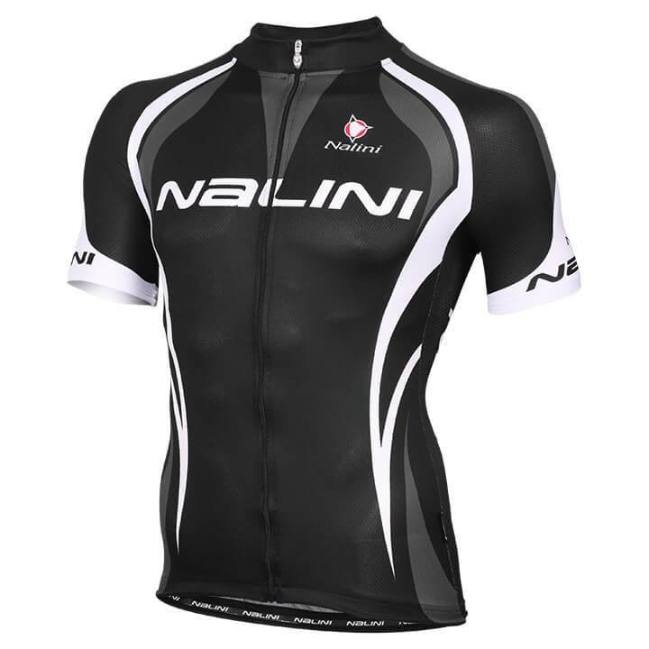 Maillot NALINI Predazzo negro y blanco: comodidad y estilo para ciclistas