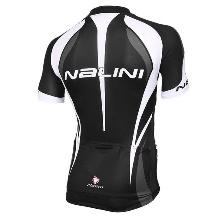 Maillot NALINI Predazzo negro y blanco: comodidad y estilo para ciclistas
