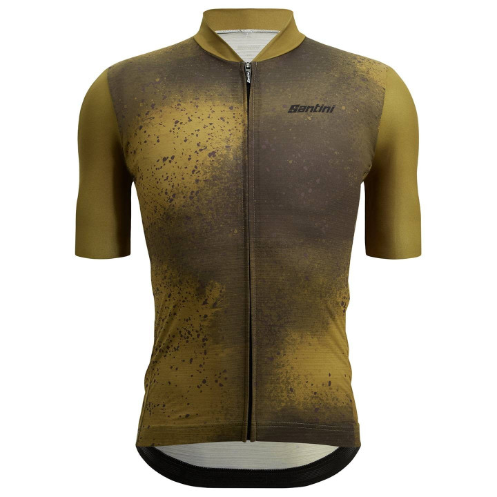 Maillot corto SANTINI Fango oliva: comodidad y estilo para tus rutas en bici