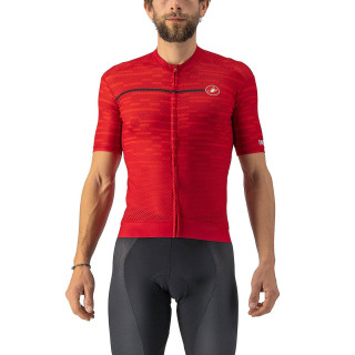 Maillot Insider rojo CASTELLI: estilo y confort para tus rutas en bici