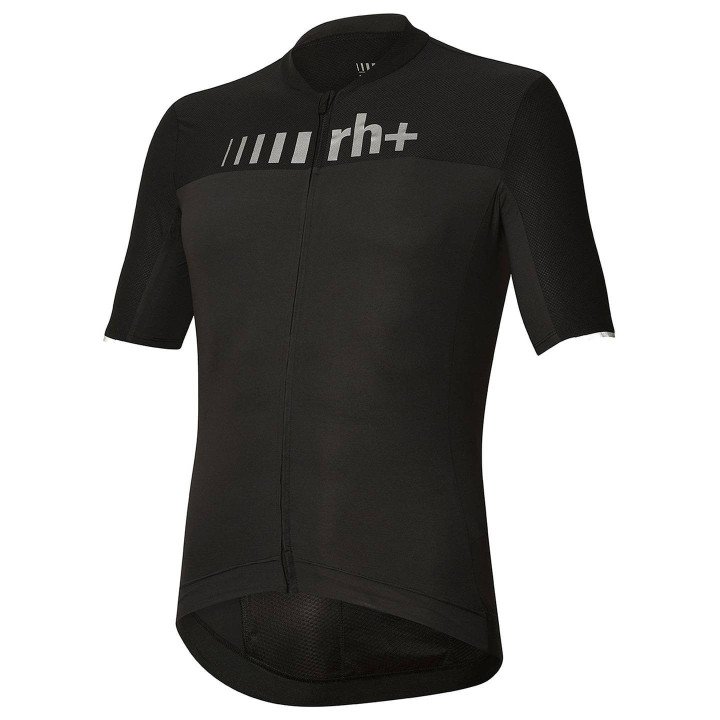 Maillot corto RH+ negro: comodidad y estilo para tus rutas en bici