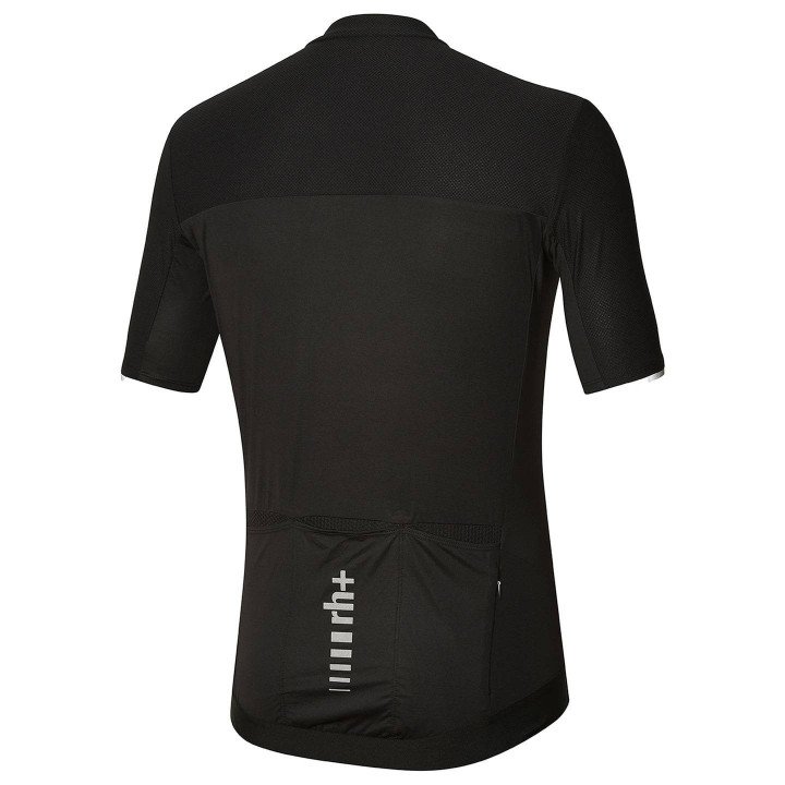 Maillot corto RH+ negro: comodidad y estilo para tus rutas en bici