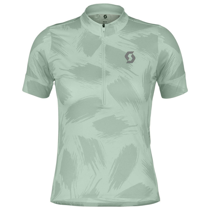 Maillot corto turquesa para mujer SCOTT: comodidad y estilo en tus rutas en bici
