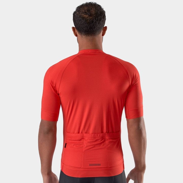 Maillot corto Trek Circuit rojo: comodidad y estilo para tus rutas en bici