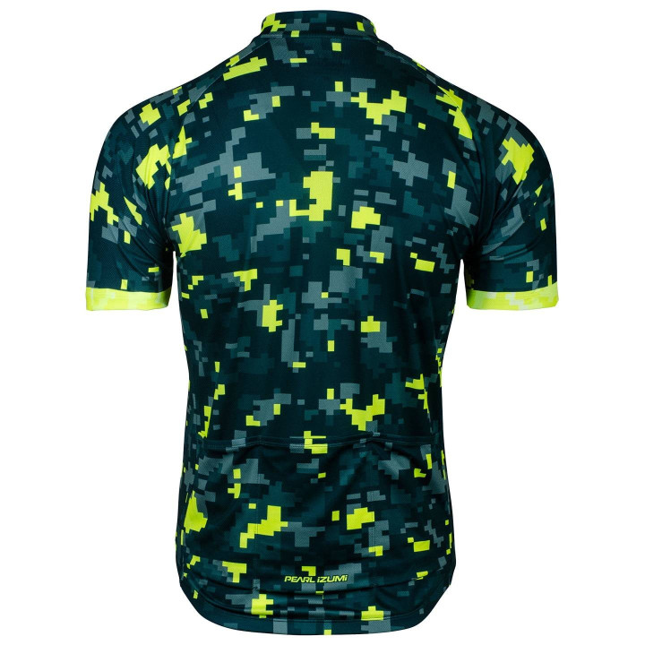 Maillot corto Pearl Izumi Classic en verde y amarillo neón para ciclistas