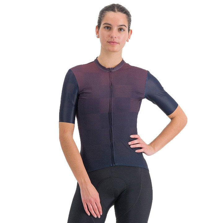 Maillot corto para mujer SPORTFUL Rocket en lila y azul, comodidad y estilo en cada ruta