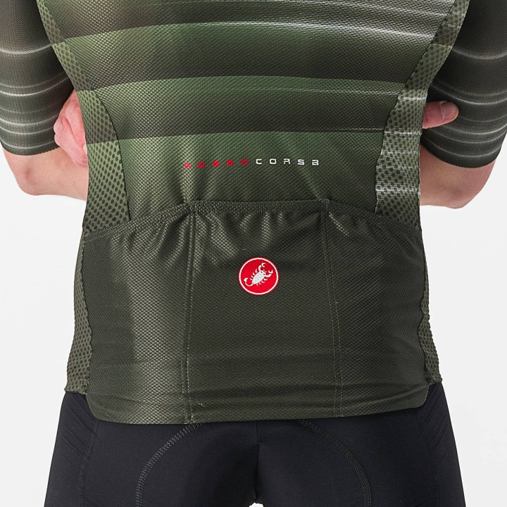 Maillot corto Climber's 3.0 SL 2 verde de CASTELLI para ciclistas aventureros