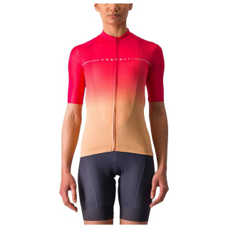 Maillot de ciclismo CASTELLI Salita en naranja y rojo, comodidad y estilo para tus rutas