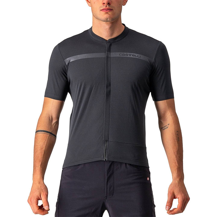Maillot corto CASTELLI Unlimited Allroad gris: comodidad y estilo para tus rutas en bici