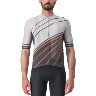 Maillot corto Speed Strada gris de CASTELLI: comodidad y frescura para tus rutas en bici