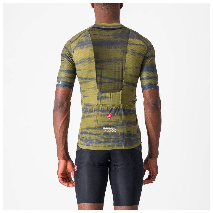 Maillot de ciclismo Unlimited Pro verde CASTELLI para un pedaleo cómodo y fresco