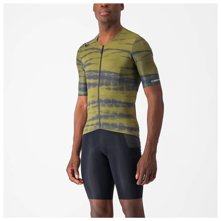 Maillot de ciclismo Unlimited Pro verde CASTELLI para un pedaleo cómodo y fresco