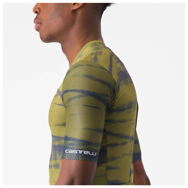 Maillot de ciclismo Unlimited Pro verde CASTELLI para un pedaleo cómodo y fresco