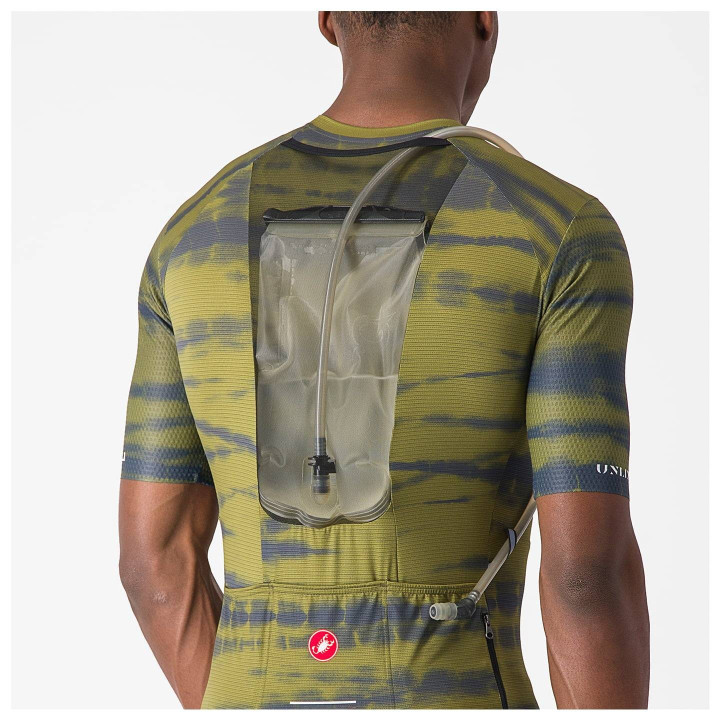 Maillot de ciclismo Unlimited Pro verde CASTELLI para un pedaleo cómodo y fresco